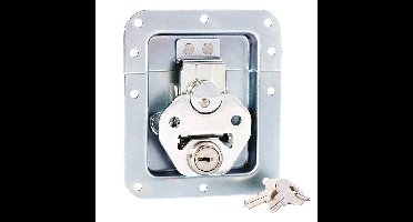 Adam Hall 17290LS Medium inbouw vlinderslot met slot 14mm diep