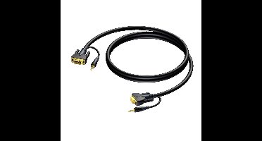 Procab CLV115/15 SVGA/Mini-jack videokabel 15m