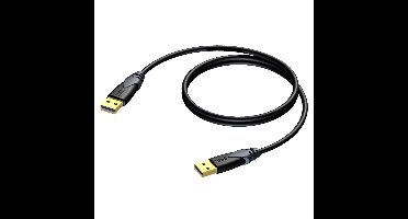 Procab CLD605/1 USB A naar USB A kabel 1m