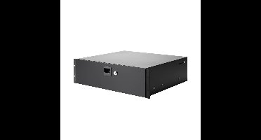 Adam Hall 19 inch racklade staal met slot 3 HE