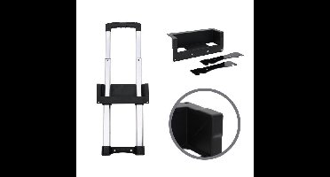 Adam Hall Uitschuif handvat medium met verzet zwart