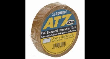 Advance Tapes AT7 PVC tape 19mm 33m bruin