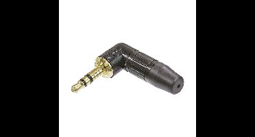 Neutrik NTP3RC-B Mini jack kabeldeel stereo haaks zwart