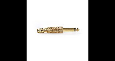 Nedis Plug 6,3 mm monojack goud met trekontlasting