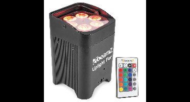 BeamZ BBP96 verticale LED par op accu RGBWA+UV