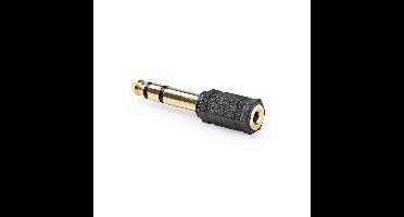 Nedis Stereo-adapter 6,35 naar 3,5 mm verguld