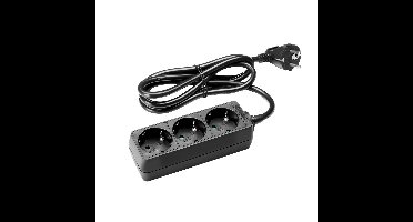 Adam Hall 8747X3M3 3-weg stekkerdoos 3m kabel