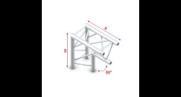 Showtec DT22 Decotruss 007 hoek 90g apex down