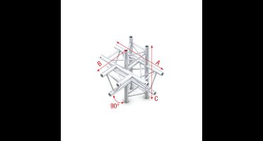 Showtec DT22 Decotruss 021 5-weg stuk 90g