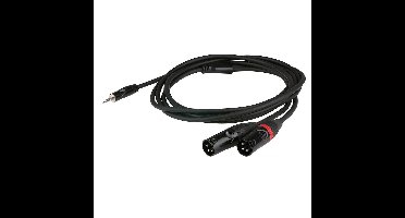 DAP FLX46 minijack naar 2x XLR male verloopkabel 3m