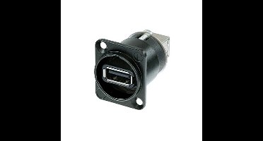 Neutrik NA USB-W B doorvoer chassisdeel zwart