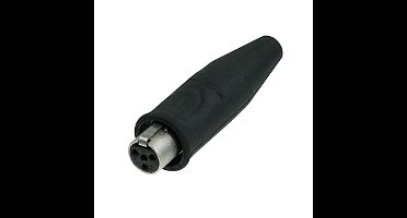 Rean RT4FC-B-W mini XLR kabeldeel female 4-polig