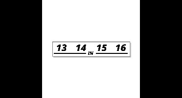 Rean Stageboxlabel 13 t/m 16 IN