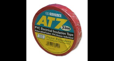 Advance Tapes AT7 PVC tape 15mm 33m rood