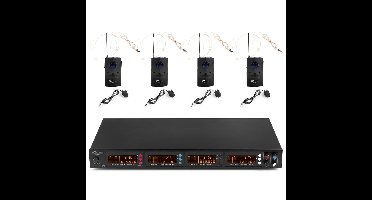Power Dynamics PD504B draadloze microfoonset met 8 microfoons