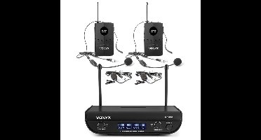 Vonyx WM82B dubbele draadloze microfoon combinatieset