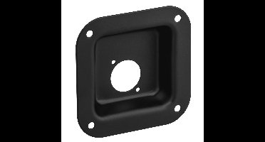 Adam Hall 87081 BLK D-size inbouwschotel zwart