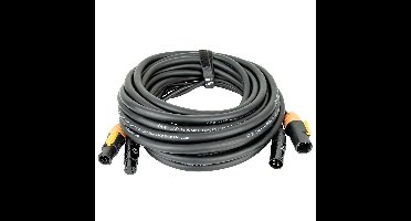 DAP FP22 Pro Power True & 3p XLR stroom & DMX combikabel 15m