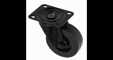 Adam Hall 372151 BLK zwenkwiel 100mm ongeremd zwart