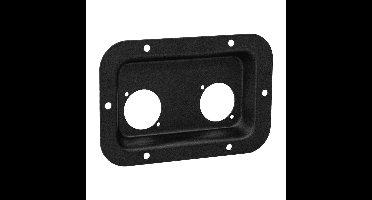 Adam Hall 87085 BLK inbouwschotel voor 2x powerCON TRUE1 zwart