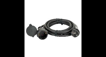 DAP Schuko stroom verlengkabel H07RN-F 3x1,5mm IP44 1,5m