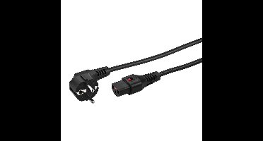 Monacor AAC-100IEC eurokabel met vergrendeling 1m