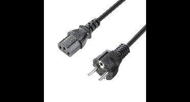 Adam Hall 4 STAR PKD 0200 eurokabel C13-Schuko 3 mm x 1,5 mm 2 m