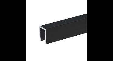 Adam Hall 6240 BLK aluminium U-profiel 9,5mm zwart