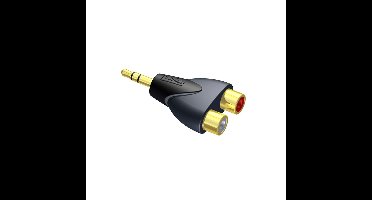 Procab CLP211 2x RCA naar 1x Mini-Jack stereo verloopplug