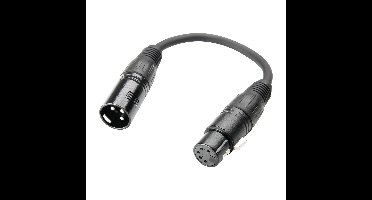 Adam Hall K5DHM0020 DMX 3p naar 5p met Neutrik-pluggen