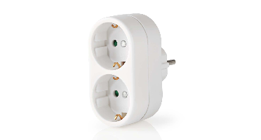 Nedis Stopcontact splitter 2-weg 250 V wit