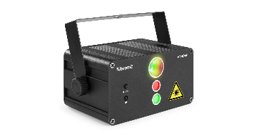 BeamZ Athena RG Gobo Laser met accu en LED rood/groen