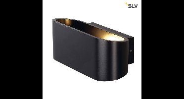 SLV OSSA R7s Zwart wandlamp