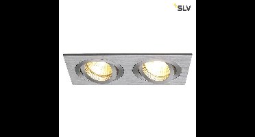 SLV New Tria 2 GU10 230V ALU inbouwspot