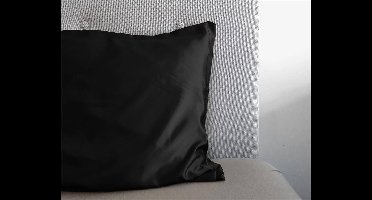 Sleeptime Beauty Skin Care Kussensloop Zwart Glanssatijn