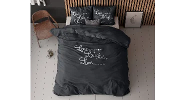 Sleeptime Live, laugh and love Antraciet