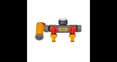 Hozelock 2-weg verdeler + aftapkraan