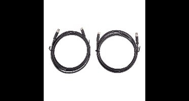 M8 circular 3 polige verlengkabels 2 x 5 meter