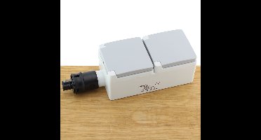 Wandcontactdoos dubbelvoudig 16A | IP55