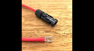 Kabelverloop Rood 6mm² MC4-M6 Male