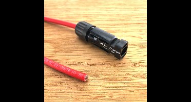 Kabelverloop Rood 6mm² MC4-Open draadeind Male