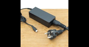 USB-C Power Adapter 65W met EU netsnoer (C5/C6 Schuko)