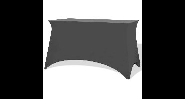 Tafelhoes stretch zwart 243x76x74 cm 2 st