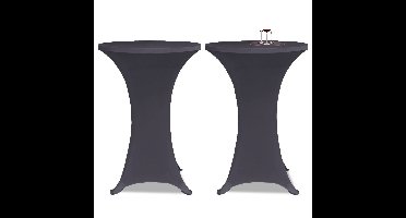 Tafelhoes stretch 2 st 80 cm antraciet