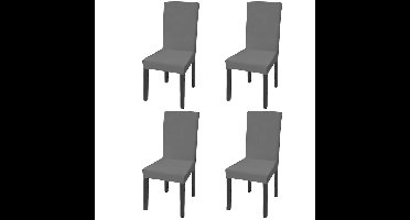 Stoelhoes stretch recht 4 stuks zwart