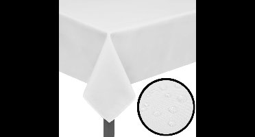 Tafelkleden wit 5 stuks 220 x 130 cm