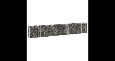 Schanskorfmuur met deksels 300x30x50 cm gegalvaniseerd staal