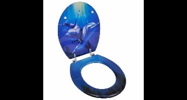 Toiletbril dolfijn MDF