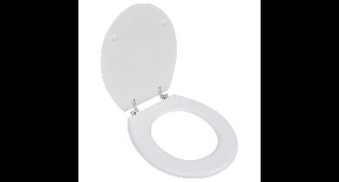 Toiletbril simpel ontwerp MDF wit