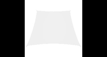 Zonnescherm trapezium 3/4x2 m oxford stof wit